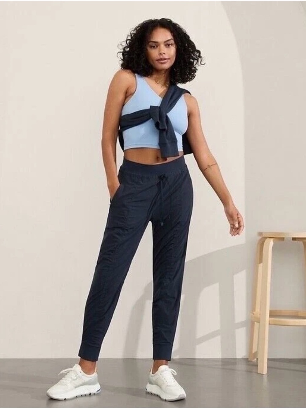Athleta attitude mid rise jogger navy